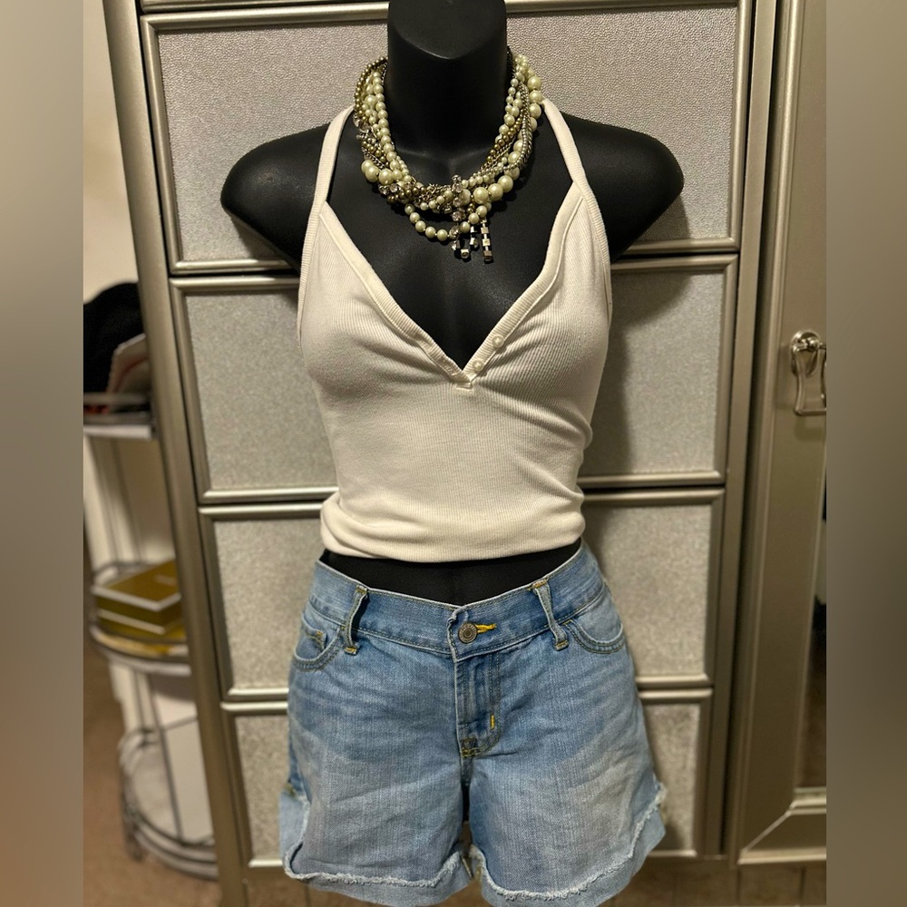 Light Blue Denim Short
